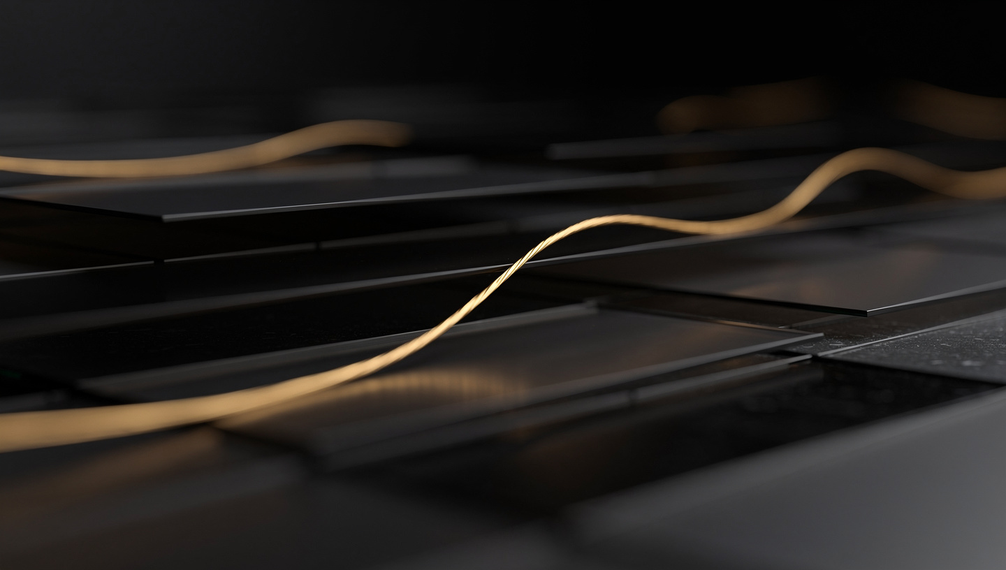 Golden thread through structured layers